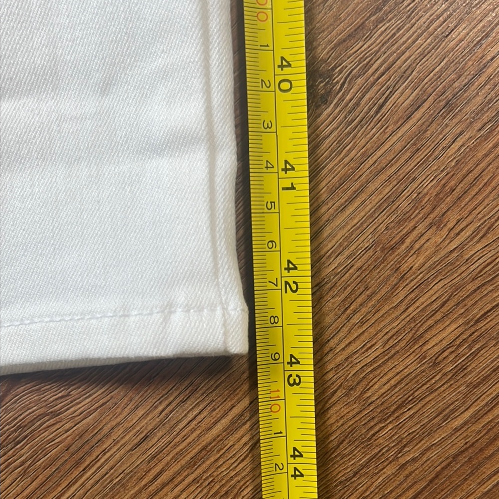 Talbots | Flawless High-Waist Straight-Leg Curvy | Women's White Jeans | 12 - Picture 9 of 16